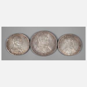 Drei Münzen Preußen