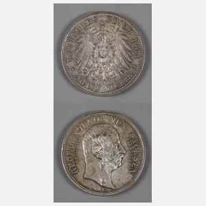 Fünf Mark Sachsen 1904