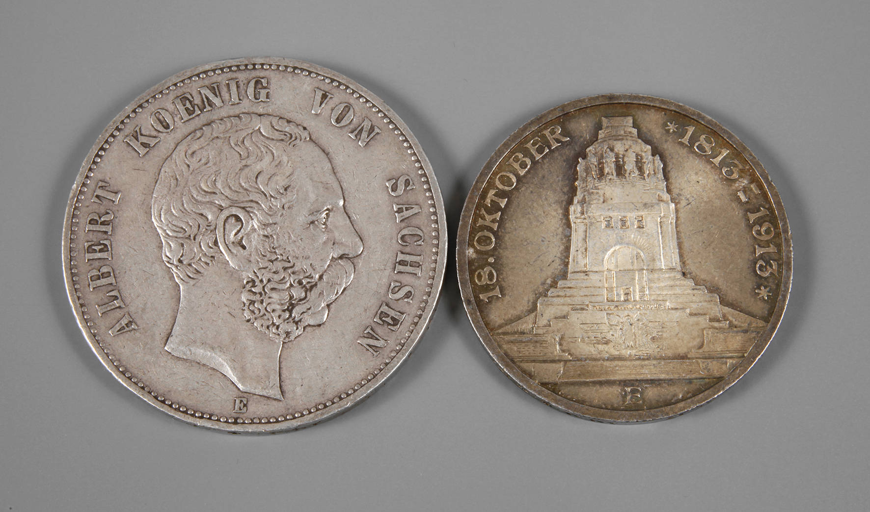 Zwei Münzen Sachsen