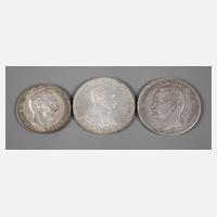 Drei Münzen Deutsches Reich111