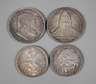 Vier Münzen Deutsches Reich