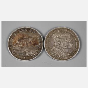 Zwei Münzen Deutsches Reich