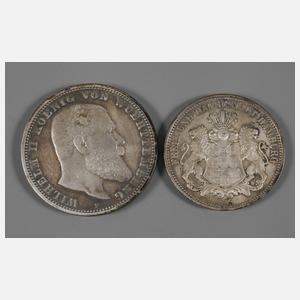 Zwei Münzen Deutsches Reich