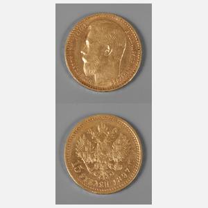 Goldmünze Russland 1897
