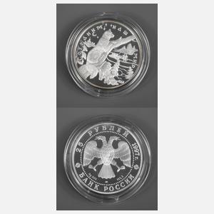 Silbermünze Russland