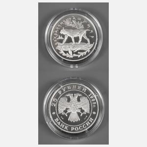 Silbermünze Russland