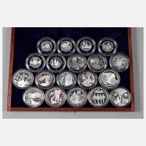 Konvolut Silbermünzen Russland