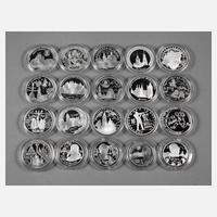 Posten russische Silbermünzen111