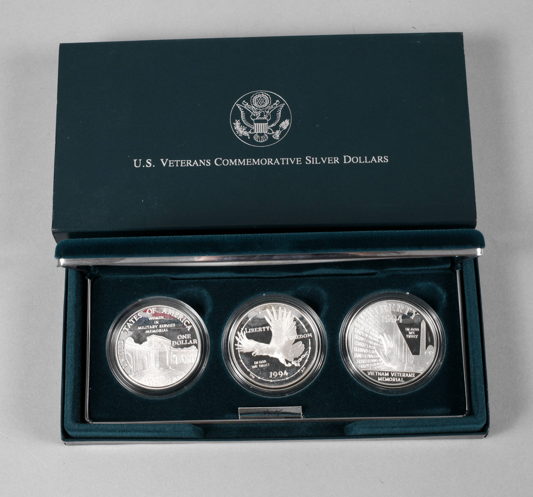 Drei Silberdollar USA