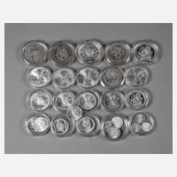 Konvolut Silbermünzen Mexiko111