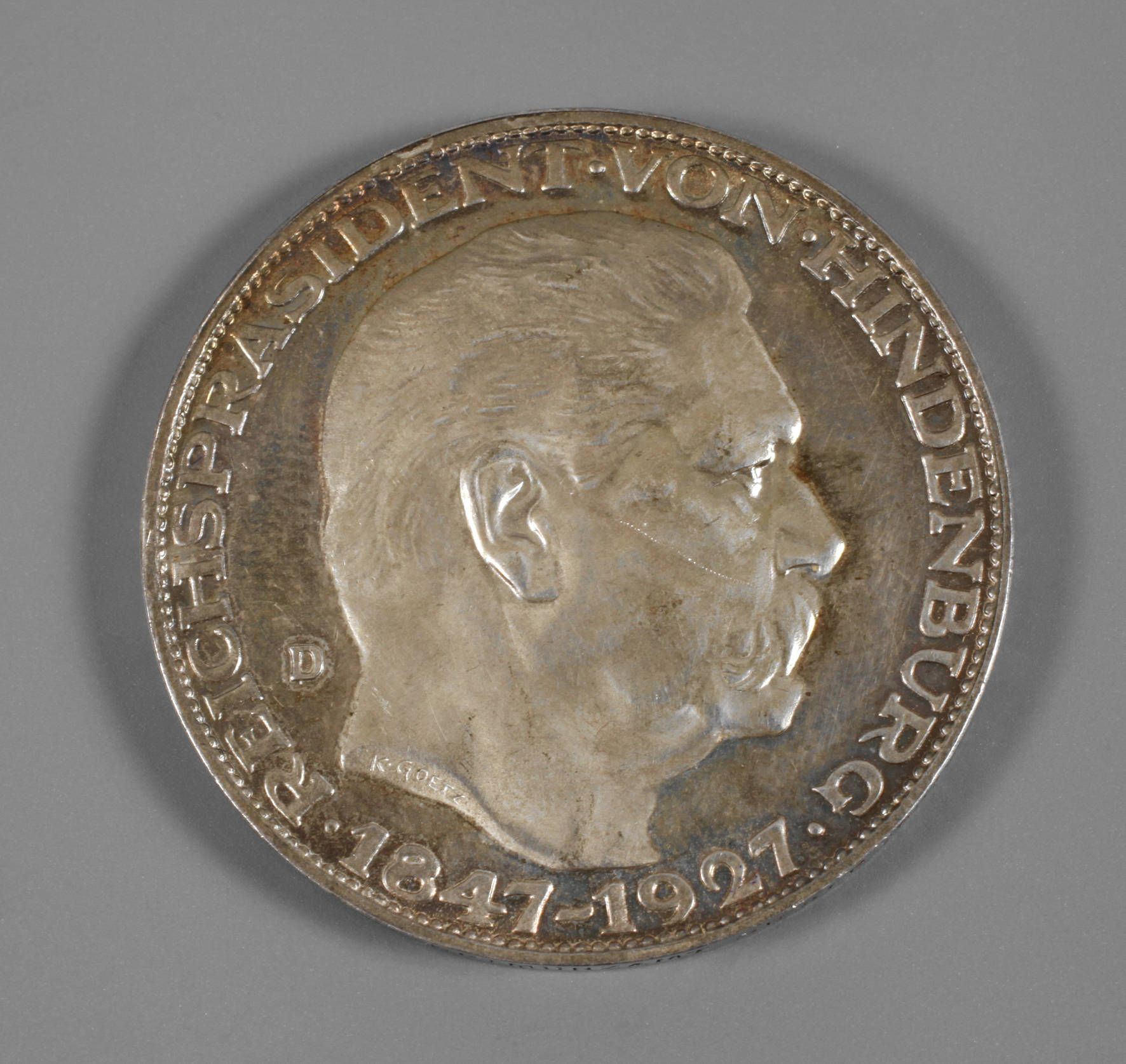 Medaille Hindenburg 1927