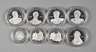 Acht Silbermedaillen Deutsche Könige