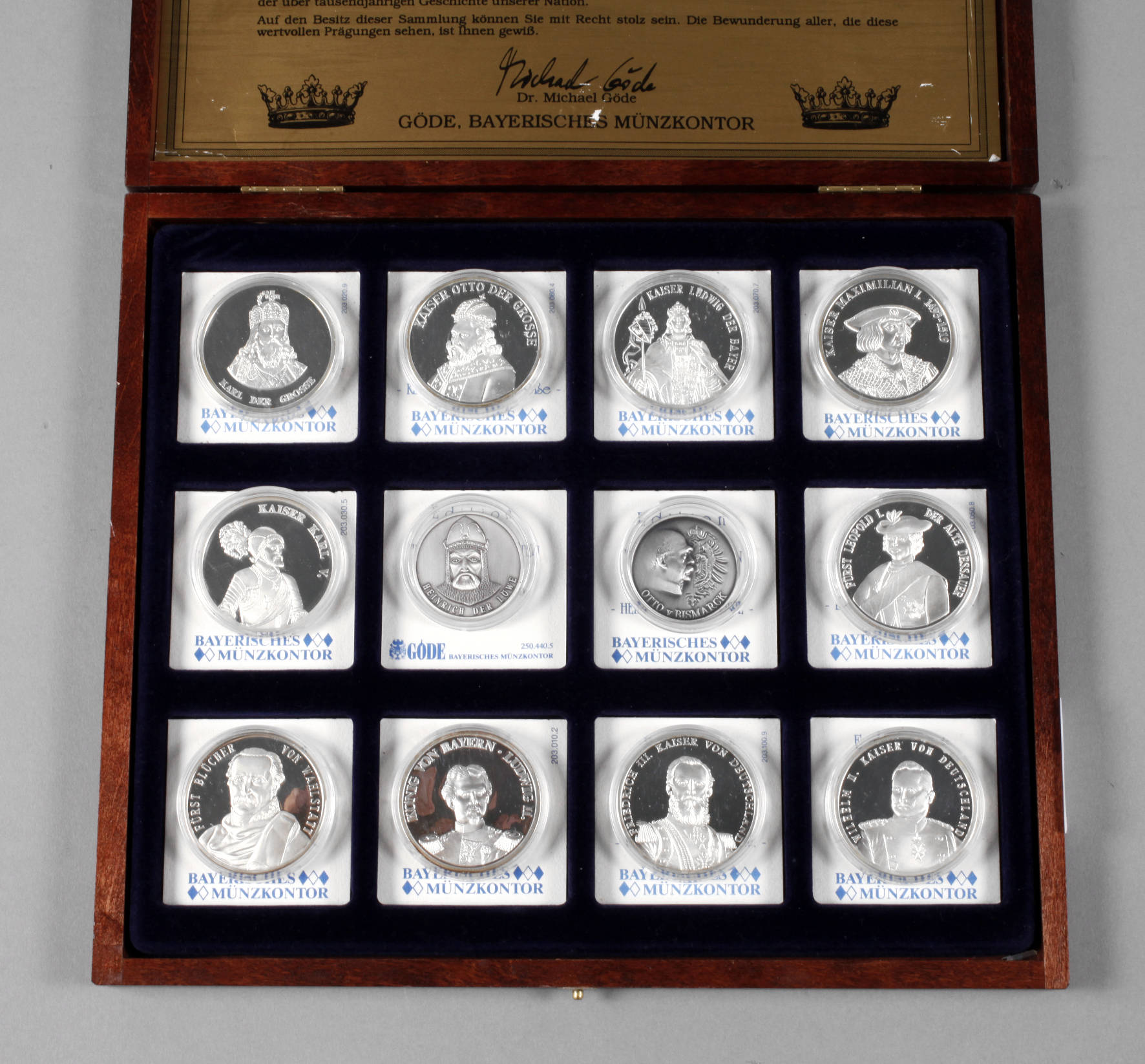 Sammlung Silbermedaillen Deutsche Könige