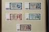 Zwei gerahmte Sätze Banknoten DDR