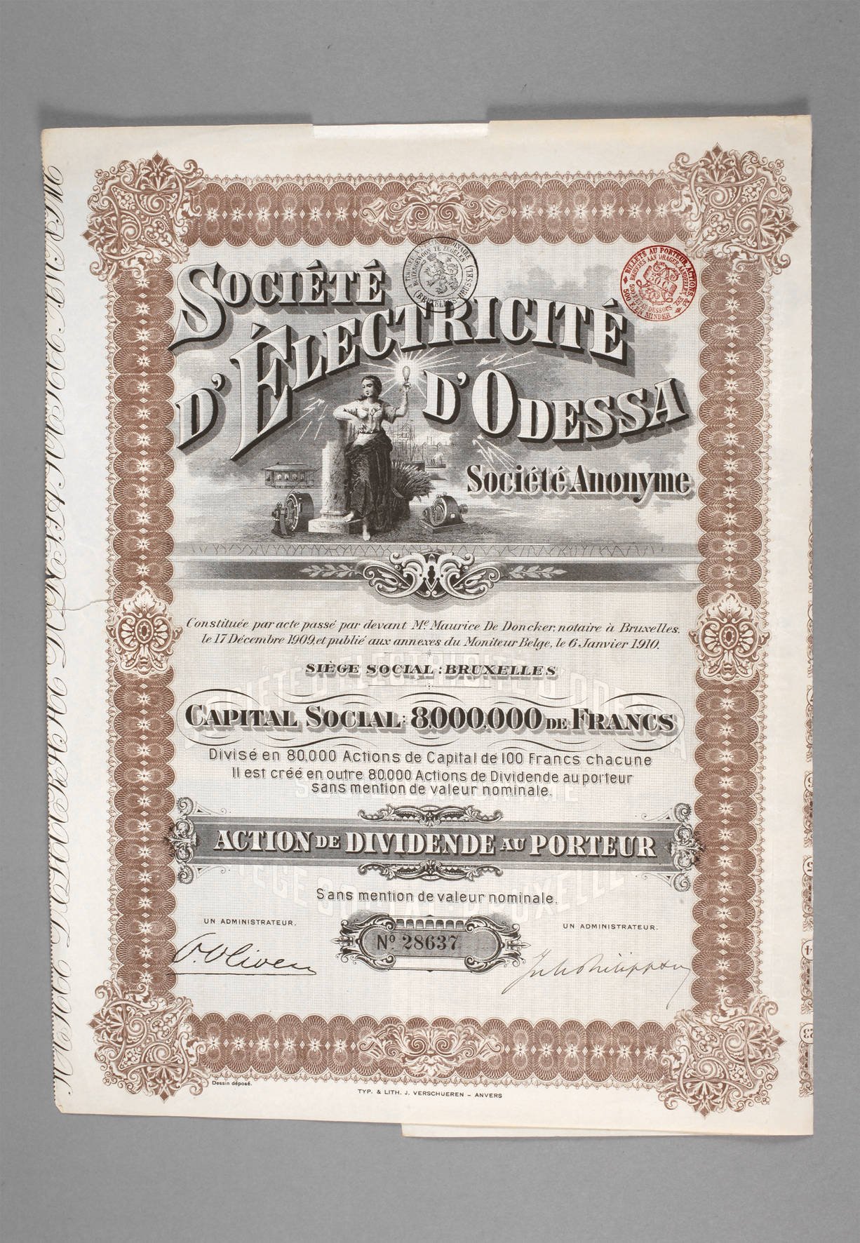 Aktie Elektrizitätsgesellschaft Odessa