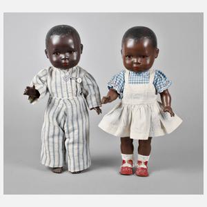 Schildkröt Celluloidpuppen als Paar