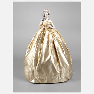 Teepuppe als Rokokodame