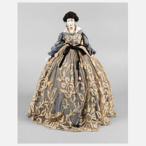 Teepuppe mit Wachskopf