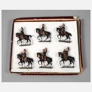 Georg Heyde Zinnfiguren als Französische Dragoner