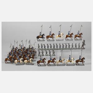 Konvolut Zinnsoldaten Parade