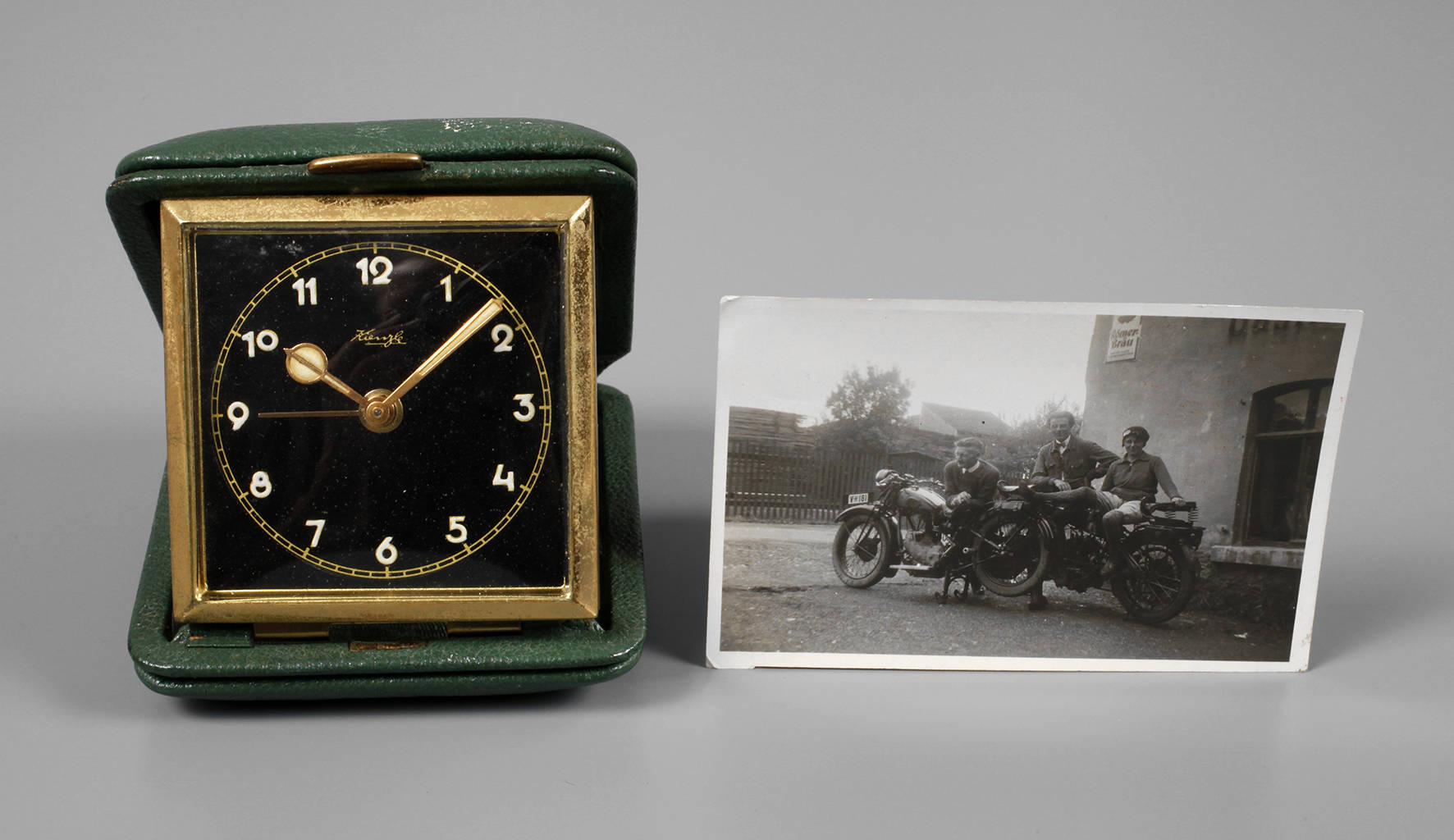 Werbeuhr Horex und Foto