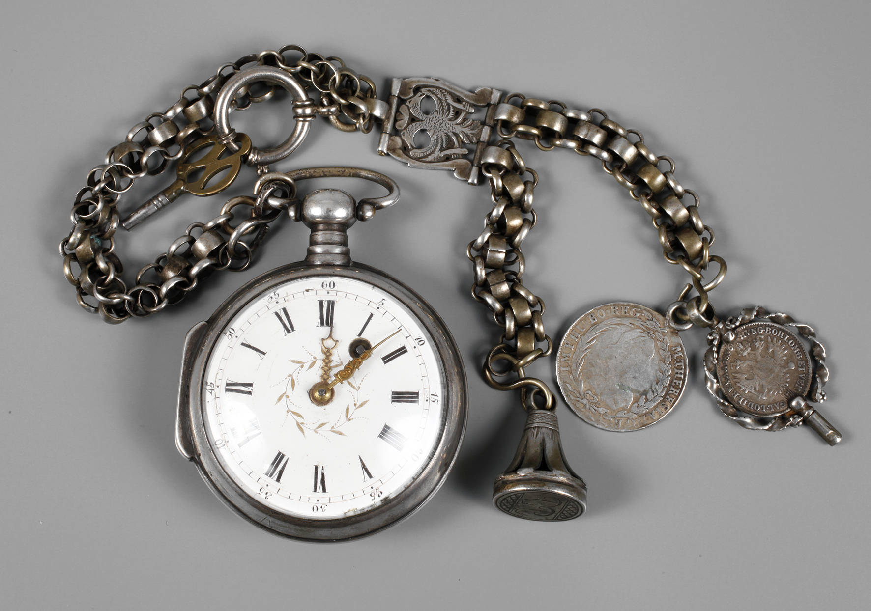 Große Spindeluhr mit Kette