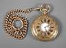 Halbsavonette mit Uhrenkette Gold