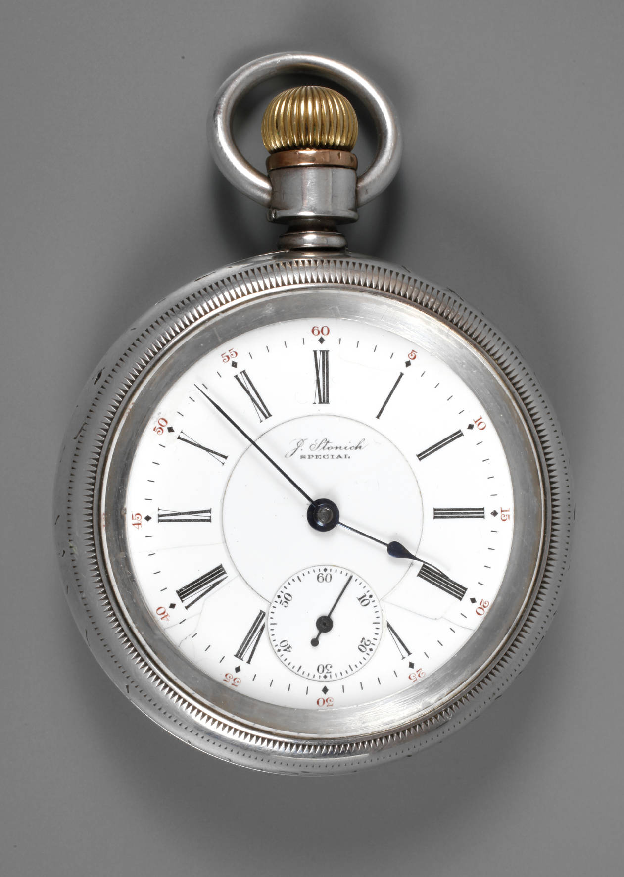 Eisenbahner-Taschenuhr J. Stonich Chicago