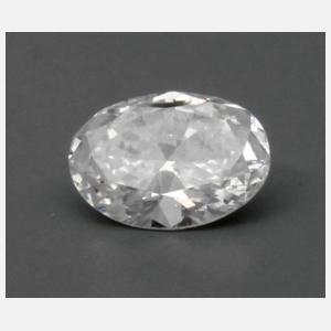 Oval geschliffener Diamant