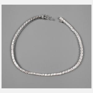 Tennisarmband mit Brillantbesatz