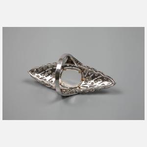 Großer Brillantring mit Mondstein