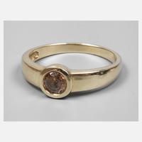 Ring mit cognacfarbenen Brillanten111