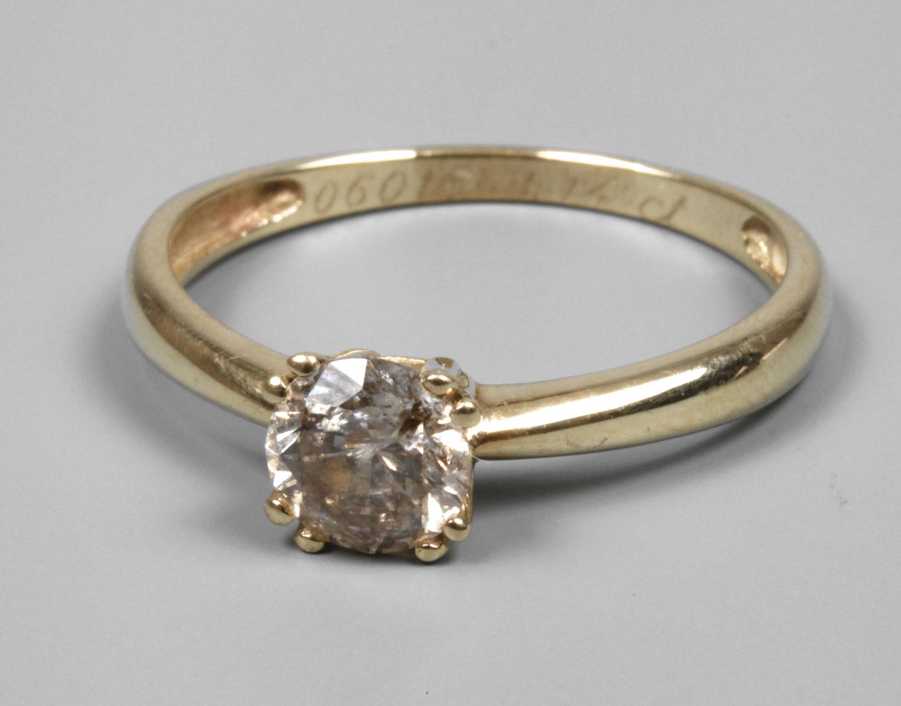 Solitärring mit Brillant 1,12 ct