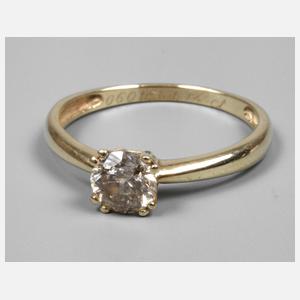 Solitärring mit Brillant 1,12 ct