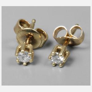 Paar Brillantohrstecker