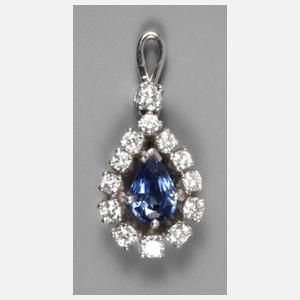 Anhänger Saphir mit Brillanten