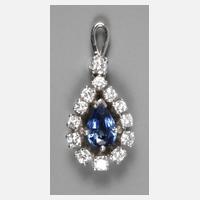 Anhänger Saphir mit Brillanten111