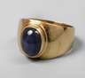 Ring mit Saphircabochon