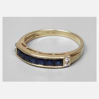 Saphirring mit Brillanten111