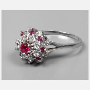Damenring mit Rubinen