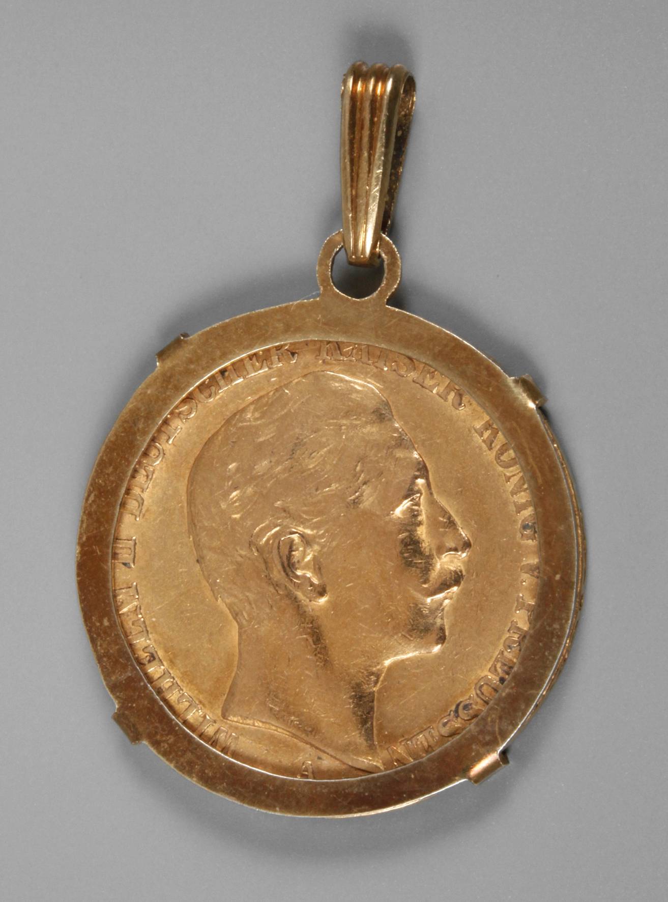 Münzanhänger Gold 20 M, Wilhelm II., 1893