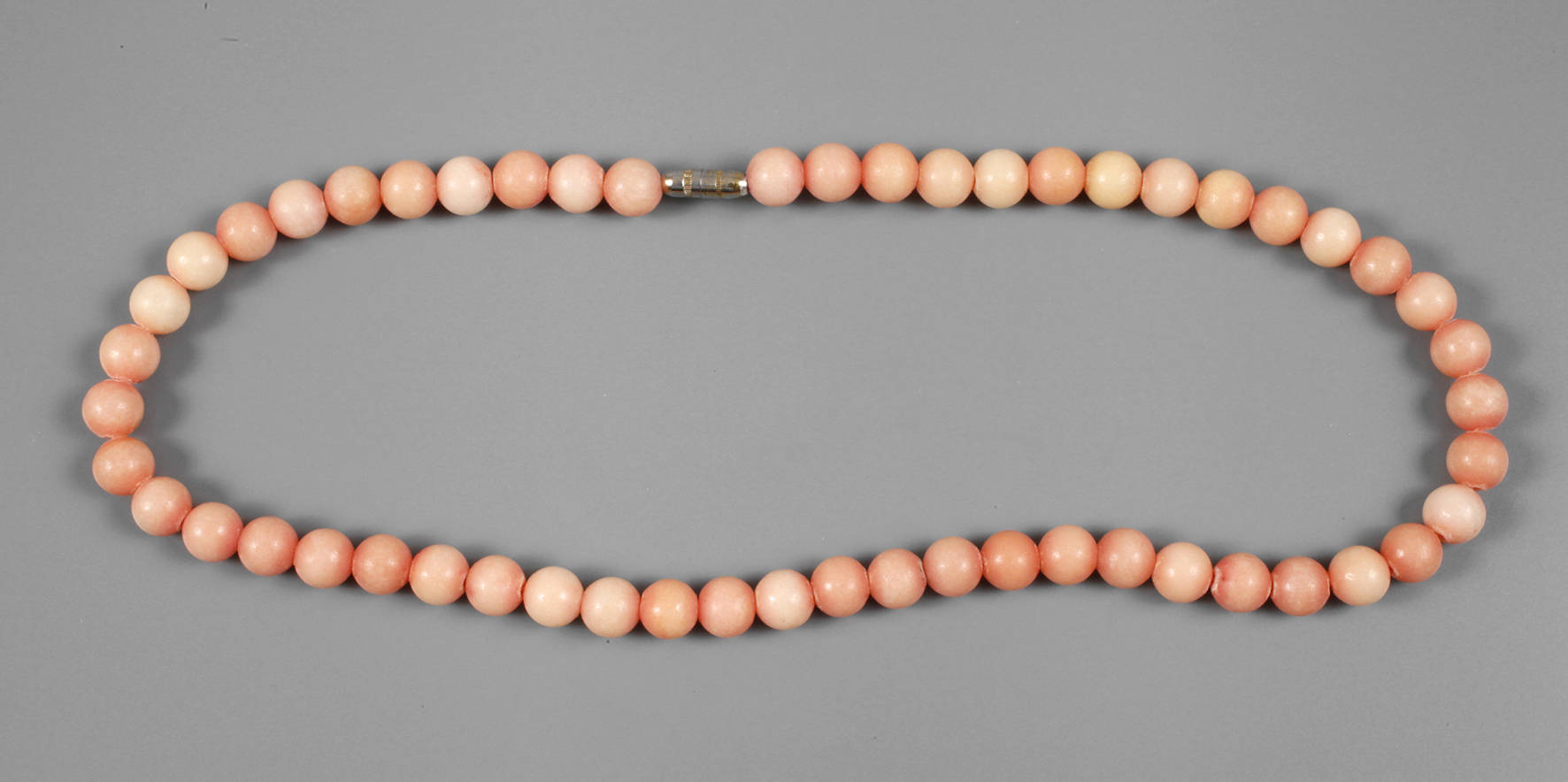 Kugelkette lachsfarbener Aragonit
