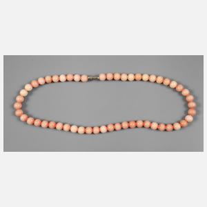 Kugelkette lachsfarbener Aragonit