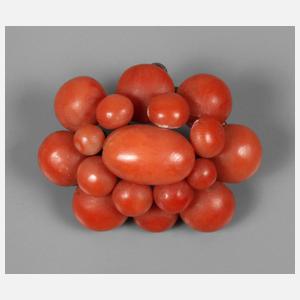 Korallenbrosche Biedermeier