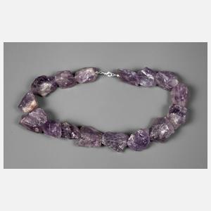 Rohsteinkette Amethyst