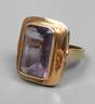 Goldring mit Amethyst