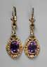 Paar Ohrhänger mit Amethyst