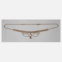 Collier mit Edelopal und Perlen111