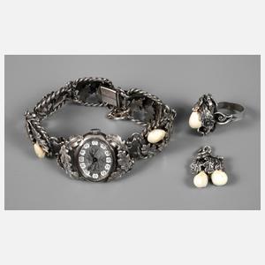 Grandelschmuckset in Silber