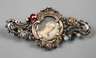 Historismusbrosche mit Miniatur
